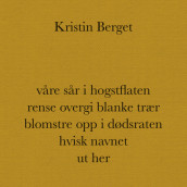 våre sår i hogstflaten rense overgi blanke trær blomstre opp i dødsraten hvisk navnet ut her av Kristin Berget (Nedlastbar lydbok)