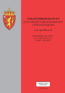 Straffeprosessloven (Lov om rettergangsmåten i straffesaker) (Heftet)