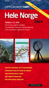 Hele Norge 2024 - 2025 CK 13 - brettet (Kart, falset)