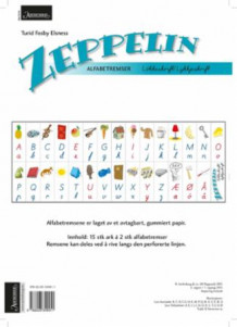 Zeppelin 1-4. Alfabetremser. Løkkeskrift/Lykkjeskrift. Farger. Norsk for barnetrinnet av Turid Fosby Elsness (Andre varer)