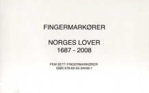 Fingermarkører til Norges lover 1687-2008. Sett á 5 stk (Varer uspesifisert)