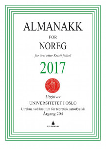 Almanakk for Noreg 2017 av Universitetet i Oslo. Almanakk-komiteen (Heftet)