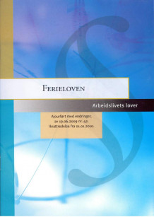 Ferieloven (Heftet)