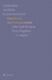 Kjøpsloven med kommentarer av John Egil Bergem og Stein Rognlien (Innbundet)