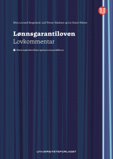 Lønnsgarantiloven av Mira Levánd Bergsland, Leif Petter Madsen og Liv-Karin Nilsen (Innbundet)