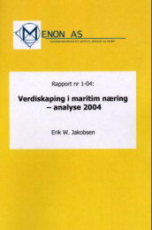 Verdiskaping i maritim næring av Erik W. Jakobsen (Heftet)