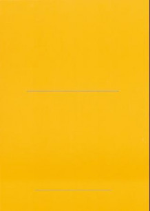 Finbok gul. Stort format. Linjeavstand: 11 mm (Andre varer)