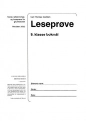 Leseprøve 9. klasse bokmål av Carl Thomas Carlsten (Heftet)