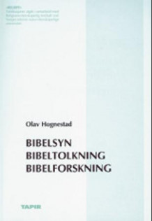 Bibelsyn - bibeltolkning - bibelforskning av Olav Hognestad (Heftet)