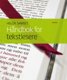 Håndbok for tekstlesere av Helga Samset (Heftet)