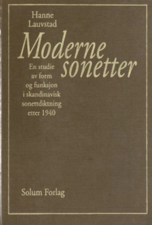 Moderne sonetter av Hanne Lauvstad (Innbundet)