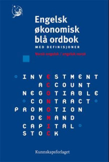 Engelsk økonomisk blå ordbok av Morten Skaug og Janet Aagenæs (Innbundet)