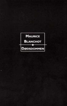 Dødsdommen av Maurice Blanchot (Heftet)