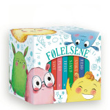 Omslag - Følelsene – seks små bøker i en boks