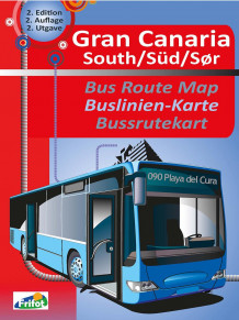 Gran Canaria south = Gran Canaria süd : Buslinien-Karte = Gran Canaria sør :  bussrutekart (Heftet)