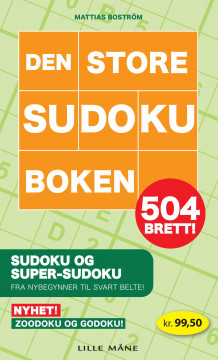 Den store sudokuboken : 504 brett! av Mattias Boström (Heftet)