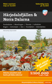 Härjedalsfjällen & norra Dalarna (Kart, falset)