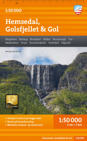 Turkart Hemsedal, Golsfjellet & Gol (Kart, falset)