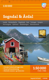 Sogndal & Årdal (Kart, falset)