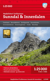 Høyfjellskart Trollheimen: Sunndal & Innerdalen (Kart, falset)