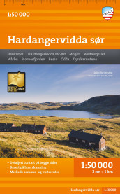 Turkart Hardangervidda sør (Kart, falset)