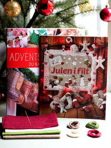 Julen i filt + Adventskalendere du kan lage selv (Pakke)