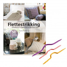 Flettebok + flettepinner (Pakke)