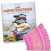 Omslag - Lun mønsterstrikk + strømpepinnesett