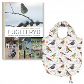 Omslag - Fuglefryd + handlenett med fuglemotiv