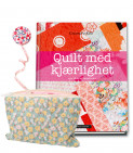 Omslag - Quilt med kjærlighet + mappe + målebånd