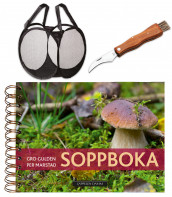 Omslag - Soppboka + kurv og kniv