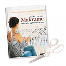 Makrame + universalsaks i gold/marble (Pakke)