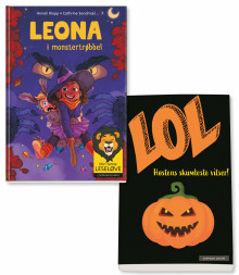 Leona 5: Leona i monstertrøbbel OG Høstens skumleste vitser av Anneli Klepp (Pakke)