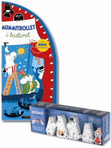 Mummitrollet i teateret og Mummifamilien figurer i tre av Tove Jansson (Pakke)